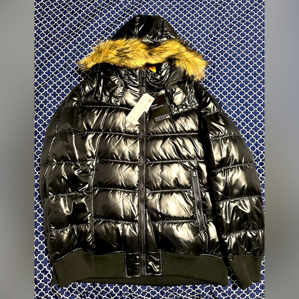 Uniqlo Down Collection Hooded Jacket Black Size XL